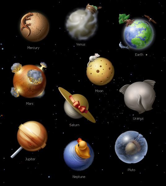 Solar System Icons